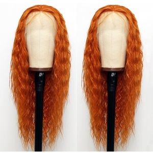 Orange Deep Curly Lace Front Wig